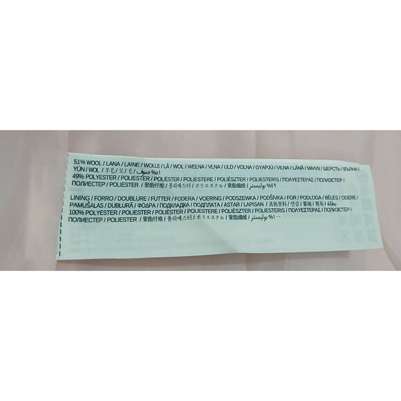 Mng Womens small long boiled wool light pink coat winter jacket - Picture 8 of 9